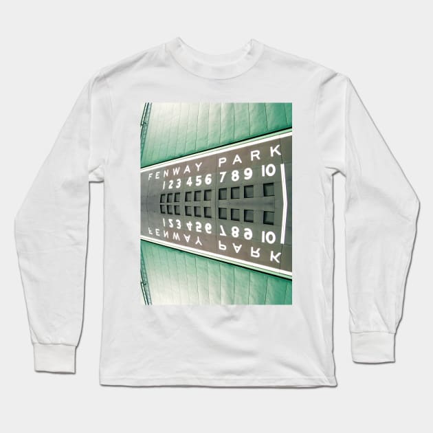 Green Monster (reflection) Long Sleeve T-Shirt by goldstreet